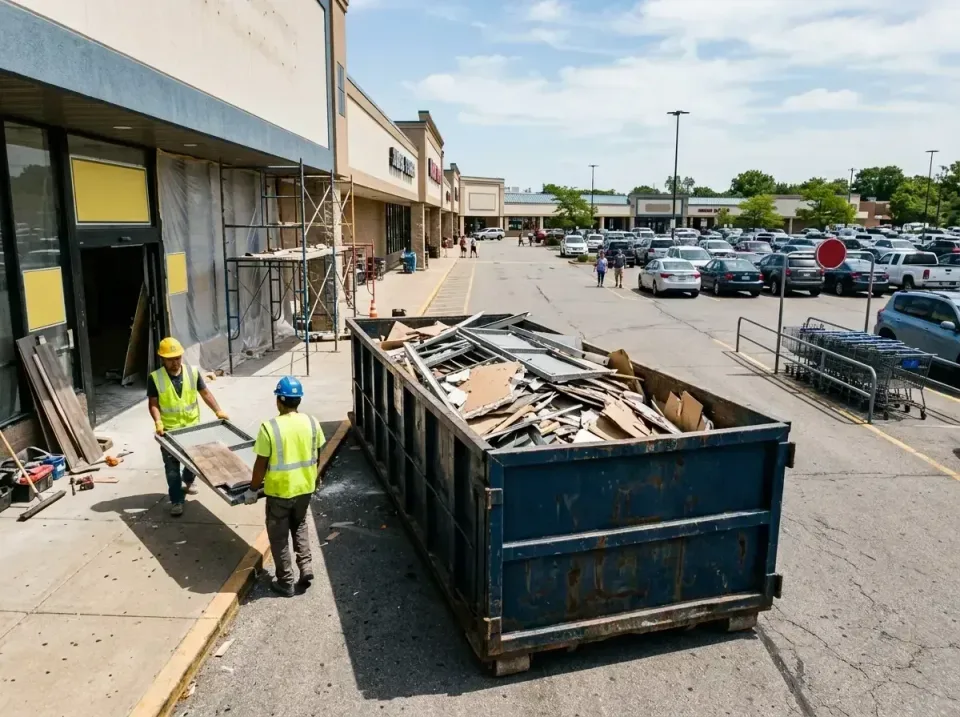 retail-store-renovation-debris-003 — frequently asked questions, Roll-off Dumpster Rentals in Peoria Heights, IL